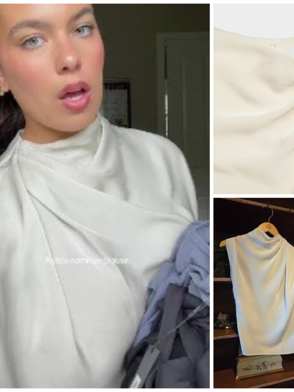 ATRIZIA Satin Blouse - BRAND NEW - size 2XS